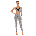 2020 Fashion Women Ropa de dos piezas Dos piezas Fitness Fitness personalizado de algodón de algodón de algodón Leggings de dos piezas Mujeres Dos piezas S